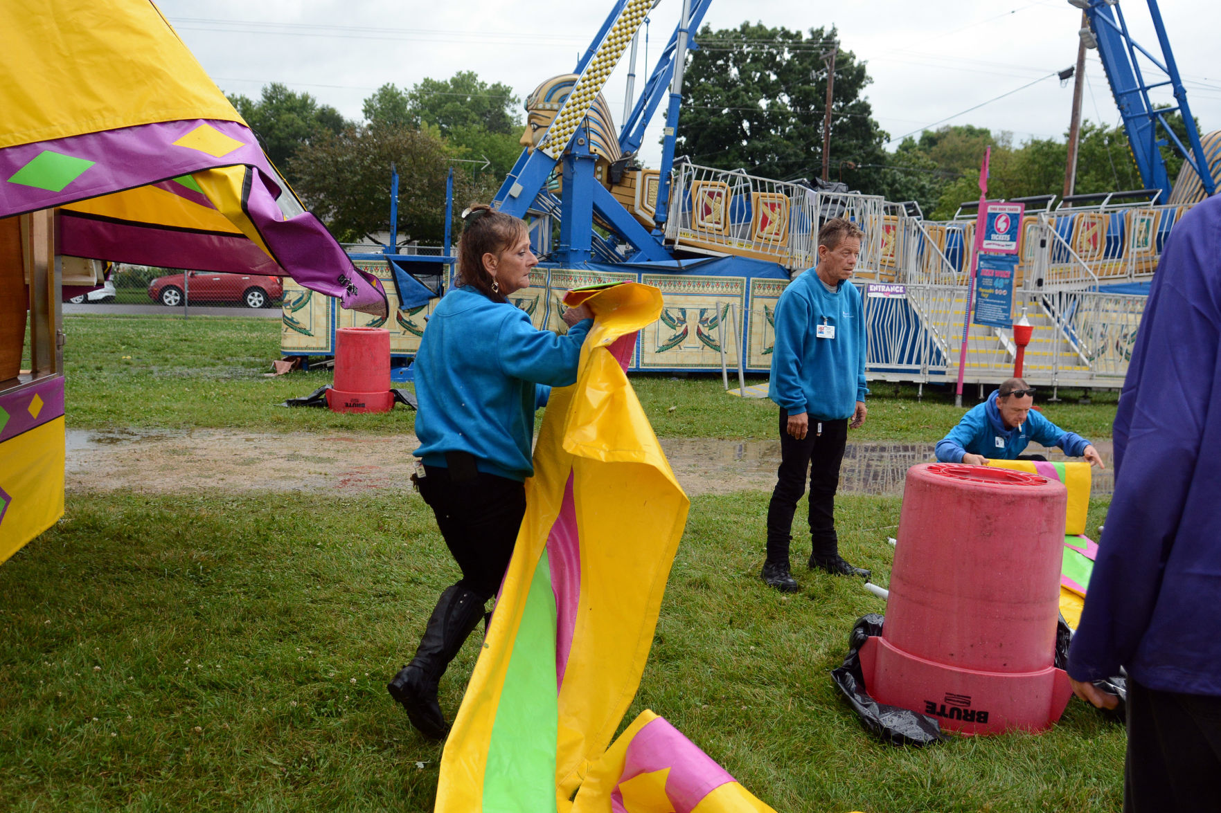 Storm damage at Sauk County Fair